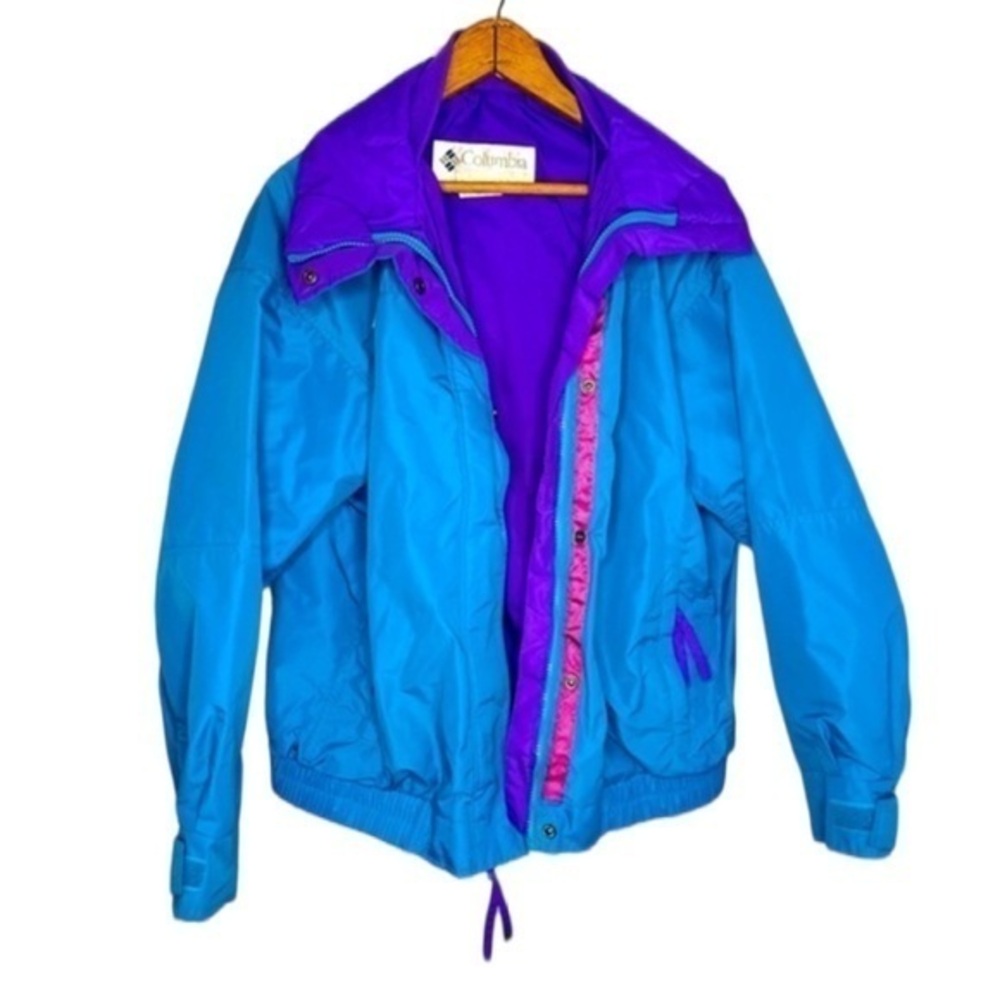 Vintage Columbia Bugaboo Jacket – 90s Women’s Large – Color block Coat